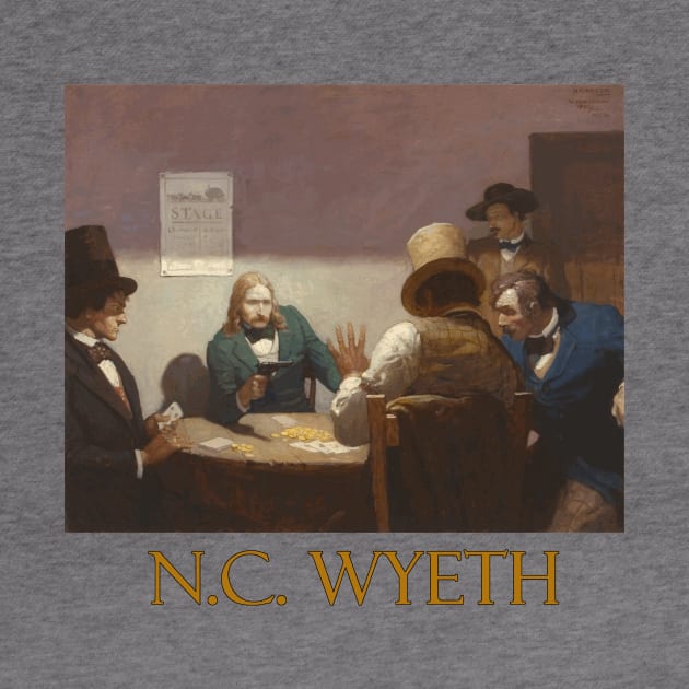 Wild Bill Hickok at Cards by N.C. Wyeth by Naves